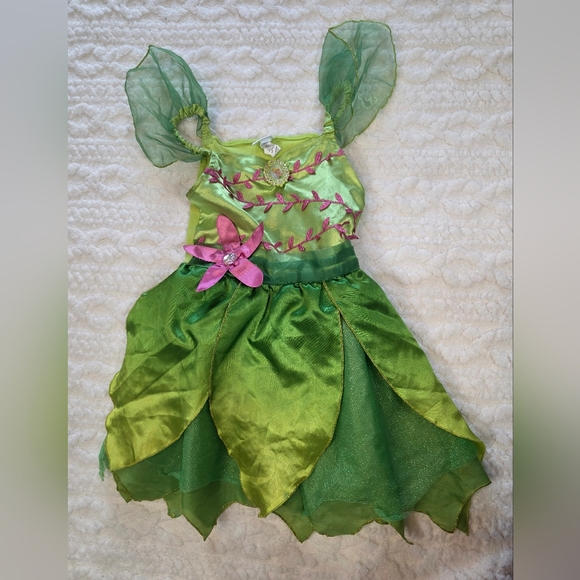 Disney Tinker Bell Costume Dress Girls 4–6 | No Wings - Picture 1 of 4